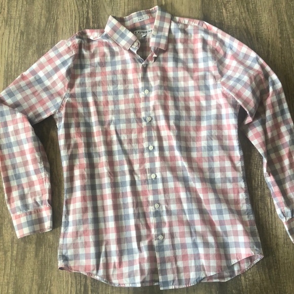 Express Other - Men’s Express Dress Shirt! Size L! Worn Twice!